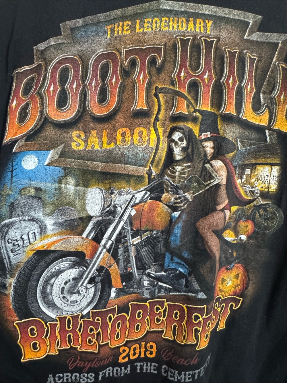 Boot Hill Saloon Biketoberfest 2019 Graphic Tee (M)